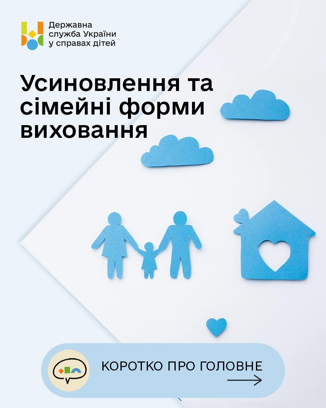 Інфографіка про усиновлення та сімейні форми виховання